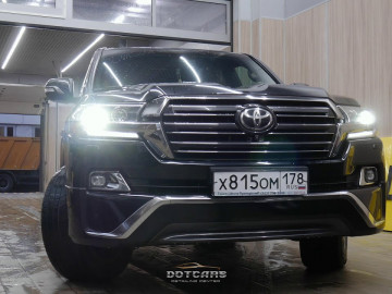 Детейлинг Land Cruiser 2021: полная ШУМКА, замена сидений, оклейка полиуретановой пленкой, антихром